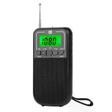 Draagbare AM FM SW-radio Transistorradio met LED-zaklamp Noodzakradio voor buiten