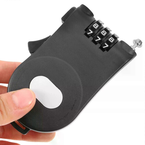 Lucchetto portatile per bicicletta, cavo di sicurezza con password, lucchetto per sci, attrezzatura 1