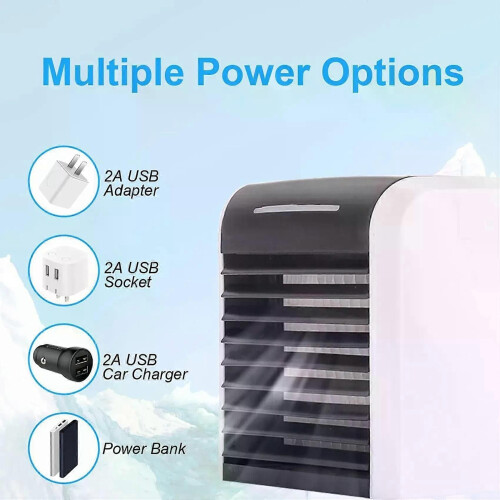 Bärbar luftkonditionering Mini Personal Evaporative Air Cooler Skrivbordsfläkt 1