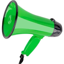 Bärbar megafon bullhorn 20 watt effekt megafonhögtalare röst och siren/larmlägen med volym