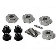 Ricambi per automodelli RC per HPI Racing 86066 - MOZZO RUOTA ESAGONALE 14 mm (ARGENTO/4 pezzi)