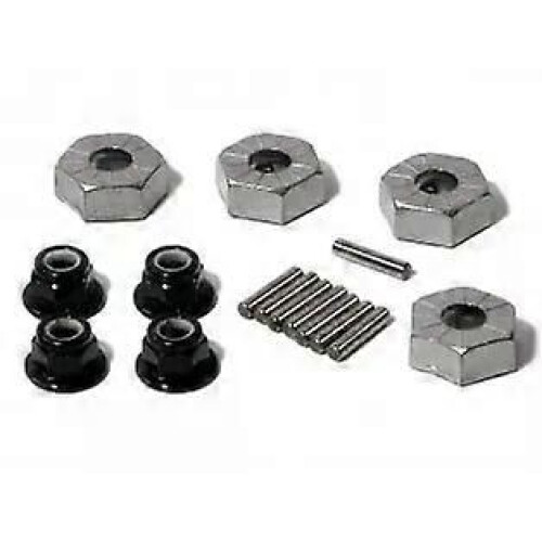 RC modellbildelar för HPI Racing 86066 - HEX HJULNAV 14mm (SILVER/4st)