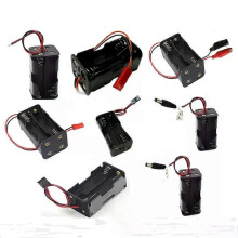 RC Bilmottagare Batterihållare Fodral Box Pack 4 x AA Kompatibel JR Futaba 21mm 25mm 3 Pins Plug JST