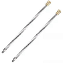 Verlengstang voor hogedrukreiniger, 17 inch roestvrij staal, 1/4 inch snelkoppeling voor elektrische