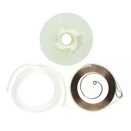 Recoil Starter Spring Pull Rope Recoil Rope Pulley Kit For Chinese 5200 4500 52cc 45cc Chainsaw Replacement