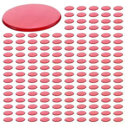 RTSHE-300st Klarröd Plast Bingo Chips 19Cm