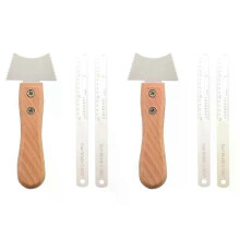 RTSHE-2X Guitar Fret Tråd Spår Protector Linjal Gripbräda Byt verktygssats Skydda Gripbräda Byt