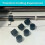 Rubber Roller Compatible For Cricut Maker/Maker 3 Mat Guide Rubbers For Cricut Repair Replacement Spare 5