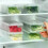 Refrigerator Fresh-keeping Boxes Rectangular Cold Storage Box Scallions Vegetable Coriander with Lid 2