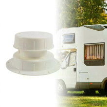 RV Plumbing Vent Cap RV Camper Roof Vent Cover for 1 to 2 3/8 inch Pipe White Plastic Roof Cover Stable