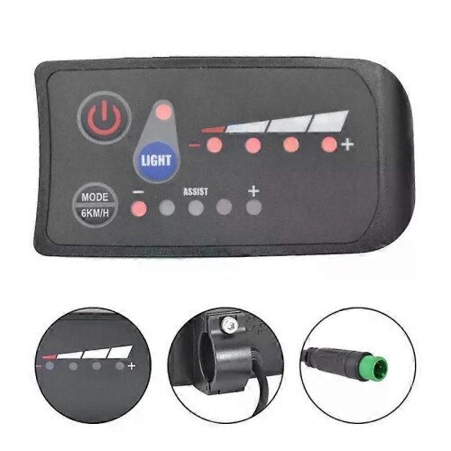 Compteur de vélo électrique S810, écran LED 36 V, IP65, 6 broches 1