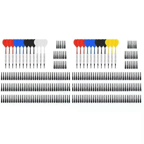 Freccette sicure 12 pezzi 14g Set di freccette con punta in plastica morbida, corpo in plastica, asta 1