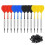 Freccette sicure 12 pezzi 14g Set di freccette con punta in plastica morbida, corpo in plastica, asta 5