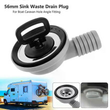 RV Camper Zubehör Edelstahl Abflusssieb und Verschlussdeckel 56mm 22 Waschbecken Abfall Fitting für