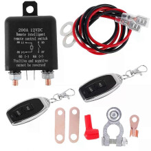 Fjärrstyrd batterifrånkopplingsbrytare 12V 200A Kill Switch för bil Anti Stöld Batteridöd med trådlös