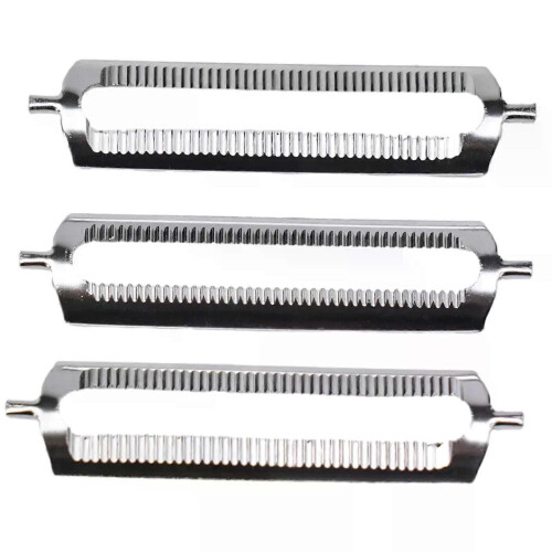 Replacement blades for asparagus peeler suitable for both right and left handed use sharpable on both