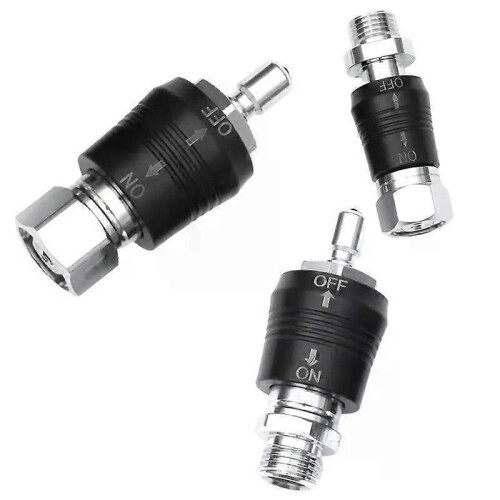 Scuba Diving Regulator Adaptor 9/16 Thread Connector With On Off Switch BCD Valve Medium Pressure Replacement
