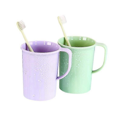 4er-Set Kunststoffbecher mit Henkel, unzerbrechlich 2