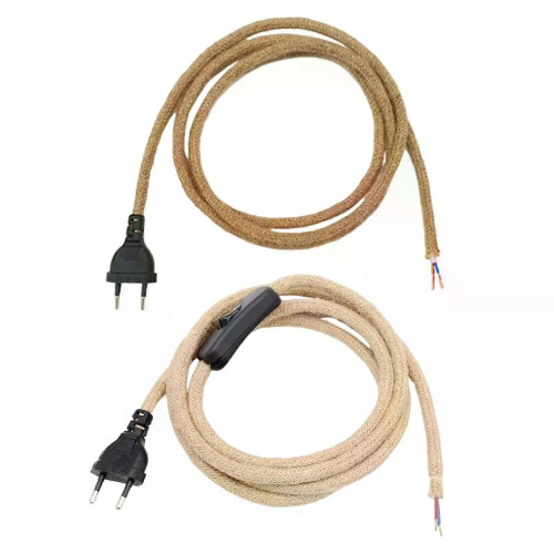 Cordon d'alimentation pour lampe rétro, bricolage, suspension, rallonge pour éclairage mural de maison,