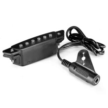 SH-85 Zwarte 6-gats klankgat-pickup met actieve power strap-eindpin-aansluiting voor akoestische gitaar