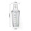 Shaker Bartender Shaker Cocktail Shaker Set with Scale 700ml PC Cold Heat Resistant Bartender Mixer 5