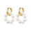 Shevalues Orecchini eleganti per donne e ragazze, orecchini a cerchio color oro, classici, alla moda, 1