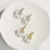 Shevalues Orecchini eleganti per donne e ragazze, orecchini a cerchio color oro, classici, alla moda, 4