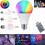 Ampoule LED RGBW E27 5 W 10 W 15 W 20 W à intensité variable multicolore avec télécommande IR 1