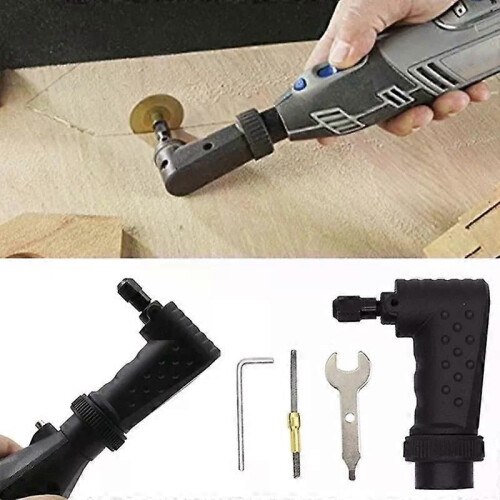 Right Angle Converter Attachment 90 Degree Rotary For Dremel Tool Durable Grinder Adapter Kit Grinding