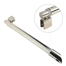 Barre de support télescopique en acier inoxydable pour paroi de douche en verre de 8 à 12 mm