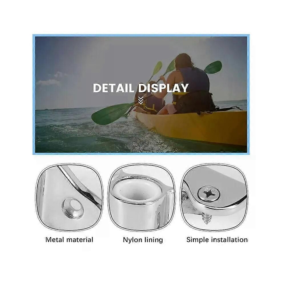 Supports De Rame à Montage Supérieur – 2 Pièces En Aluminium, Compatibles Avec Rames De 1/2 Pouce, Pour Bateaux En Eau Douce Ou Mer