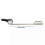 Side Mount Toilet Handle Zinc Alloy Black Toilet Flush Handle Replacement for Home Bathroom 3