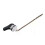 Side Mount Toilet Handle Zinc Alloy Black Toilet Flush Handle Replacement for Home Bathroom 1