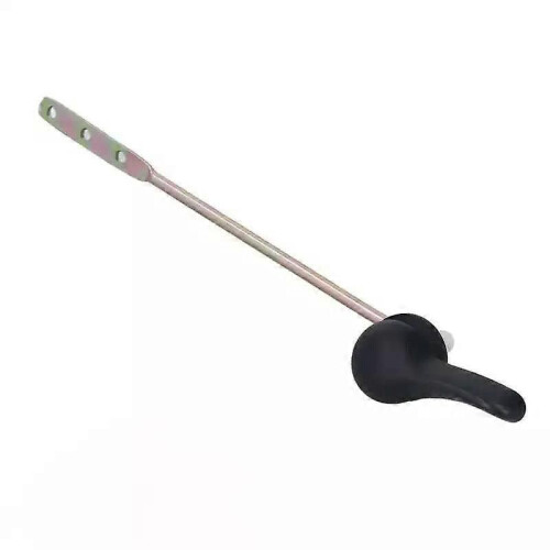 Side Mount Toilet Handle Zinc Alloy Black Toilet Flush Handle Replacement for Home Bathroom 1