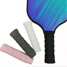 Silicone Pickleball Paddle Grip Cover Handle Padel Accessories Silica Gel Undergrip Reusable Non-Slip