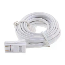 RJ11 naar UK BT 6P2C modulaire telefoonkabel 3 meter 10 voet connector voor vaste telefoon wit