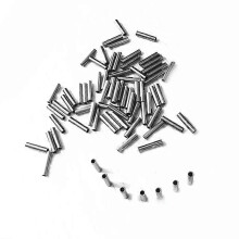 Simpleyi 100 st/lot Rund kopparfiskelina Aluminium Crimphylsa Kopparrör 10mm-28mm Havsfiske