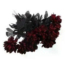 Simulación de dalias falsas, flores para jarrón, decoración de seda, relleno para decoración del hogar,