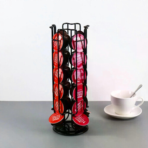 Rotierender Kaffeekapselhalter 24 Tassen Edelstahl 2