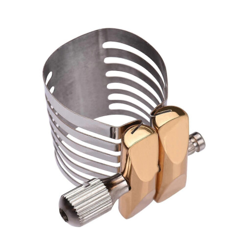 Ligature de saxophone à réglage à vis unique, compacte et durable, pour saxophone soprano 2