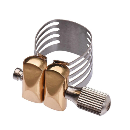 Ligature de saxophone à réglage à vis unique, compacte et durable, pour saxophone soprano
