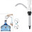 Pompe à eau manuelle pour évier, robinet à double action, outil de pompage de remplacement pour camping-car, 2