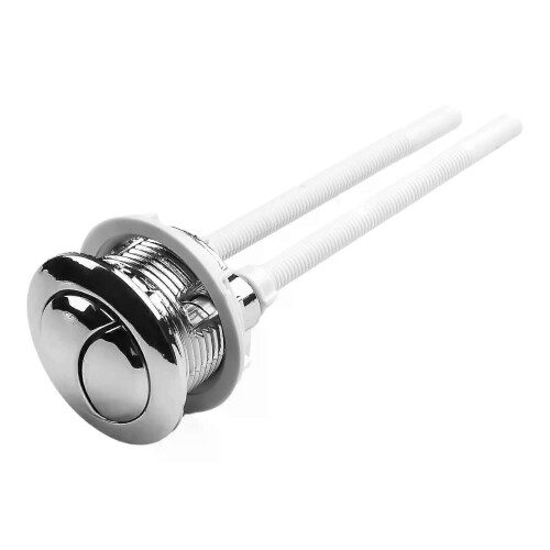 Silver Toilet Push Button For Mechanical Top Flush Valve Cisterns Dual Flush Plastic Flush Push Button 2