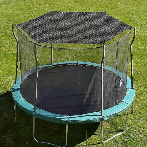 Round Trampoline Sunshade Sunshade Trampoline Canopy Cover Mesh Material Trampoline Protective Tool 1