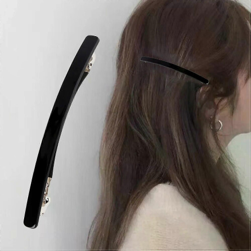 Semplice fermaglio per capelli geometrico a molla in acetato leopardato per donna, fermagli per capelli 1