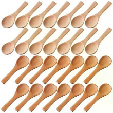 Cucchiai di legno piccoli, cucchiaini da degustazione mini, cucchiai per condimenti, cucchiai per sale