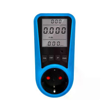 Uttag Digital Strömmätare Voltmätare AC Power Meter Tid Watt Effekt Energi Tester Wattmeter - EU-kontakt