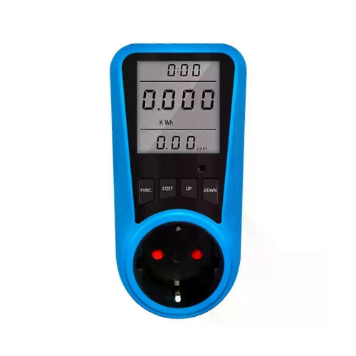 Socket Digitale Stroommeter Voltmeter Wisselstroommeter Tijd Watt Vermogen Energiemeter Wattmeter -