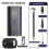 Smart Air Compressor 2000mAh Portable Tyre Inflator 150PSI Electronic Inflatable Pump 12V LED Display 2