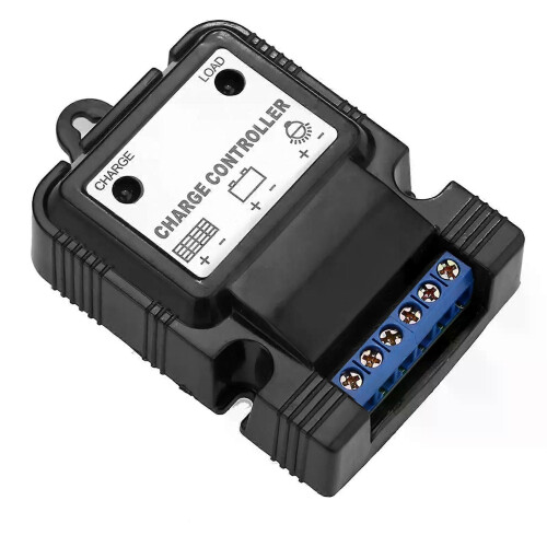 Solar Controller Solar Controllers PWM 6V/12V 3A Portabel Solar Panel Controller Regulator med LED 1